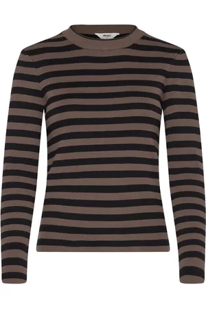 Object Objester Sli L/S Knit Pullover Noos Brown