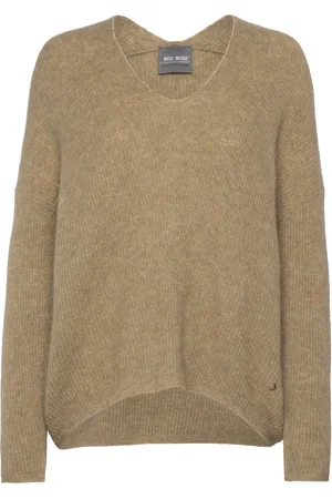 Mos Mosh Thora V-Neck Knit Beige