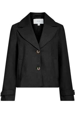 VILA Visolo L/S Short Jacket/Tes Black