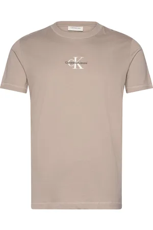 Calvin Klein Monologo Tee Beige