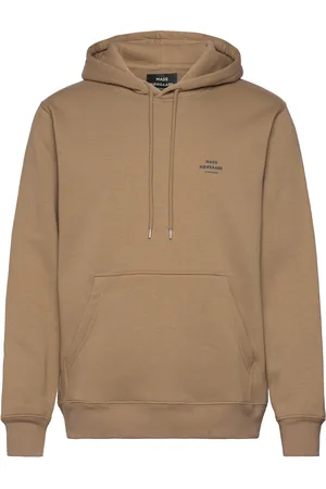 Mads Norgaard Standard Hoodie Logo Sweat Beige