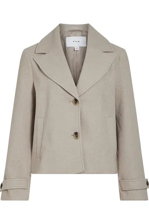 VILA Visolo L/S Short Jacket/Tes Beige