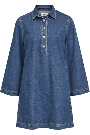 Object Objharlow L/S Shirt Dress E Div Blue
