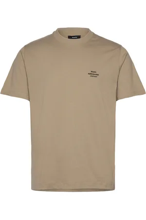 Mads Norgaard Cotton Jersey Frode Emb Logo Tee Beige
