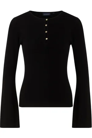 Lexington Ellinor Merino Wool Blend Knitted Sweater Black