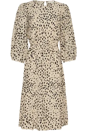MSCH Mschangelina 3/4 Dress Aop Beige
