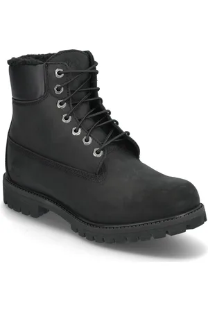 Timberland 6 Inch Lace Up Waterproof Boot Black