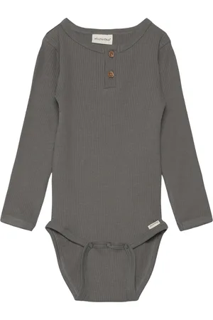Minymo Body Ls Rib Grey