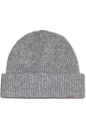 Calvin Klein Thick Embroidery Beanie Grey