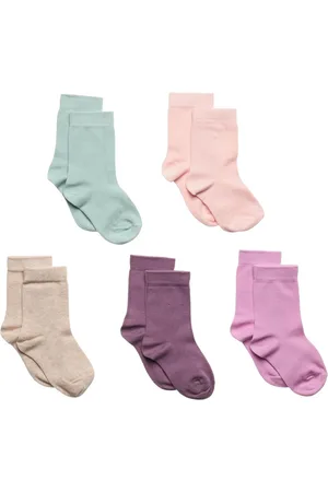Lindex Sock 5 P Sg Plain Patterned