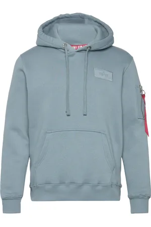 Alpha Industries Back Print Hoody Blue