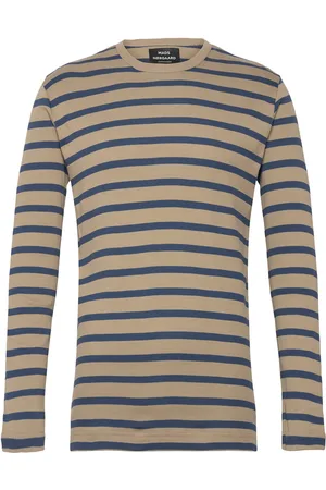Mads Norgaard Trio Rib Tobias Tee Ls Patterned