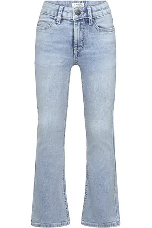 Lindex Trousers Denim Freja Stitches Blue