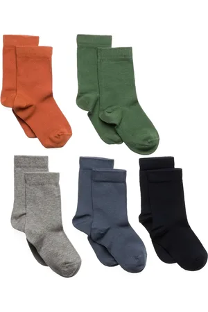 Lindex Sock 5 P Sb Plain Patterned