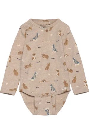 Minymo Body Ls Aop Beige