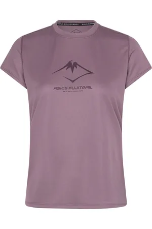 Asics Fujitrail Logo Ss Top Purple