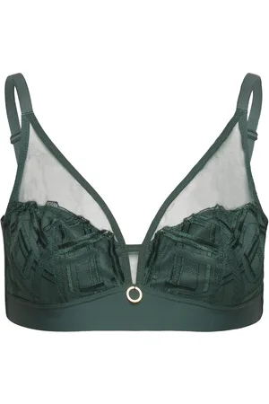 Chantelle Graphic Support Wirefree Support Bra Green