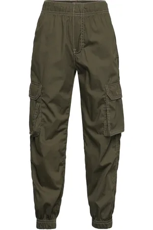 Lindex Trousers Vilgot Poplin Cargo Khaki