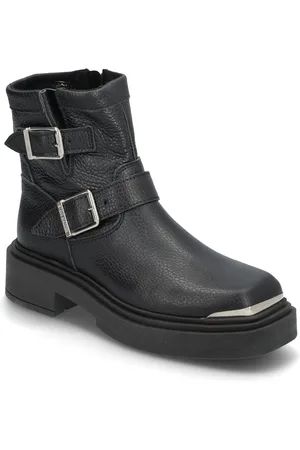 Steve Madden Choice Biker Boots Black