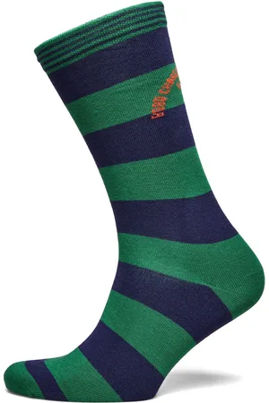 Bobo Choses Striped Long Socks Green
