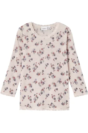 NAME IT Nmfwang Wool Needle Ls Top Noos Purple