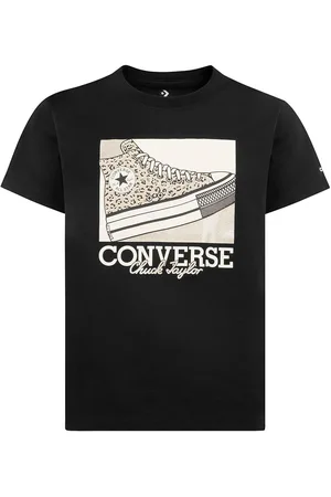 Converse Leopard Sneaker Tee Black