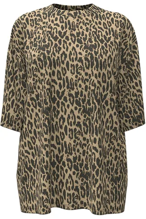 Object Objlaura Gima 2/4 Over T-Shirt E Div Brown