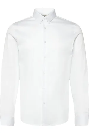 MANGO Super Slim-Fit Poplin Suit Shirt White
