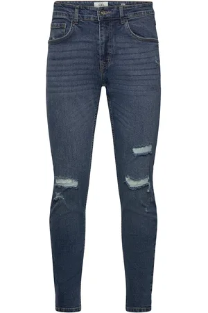 Redefined Rebel Rrstockholm Jeans Destroy Slim Fit Blue