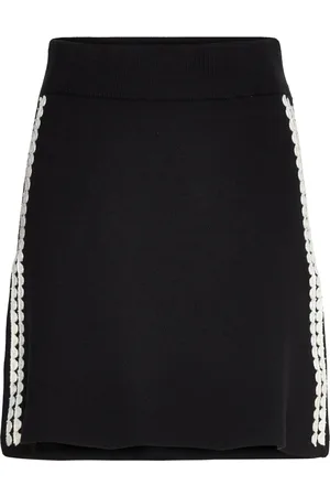 Object Objrashia Knit Hw Re Short Skirt 134 Black