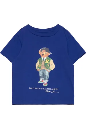 Ralph Lauren Polo Bear Cotton Jersey Tee Blue
