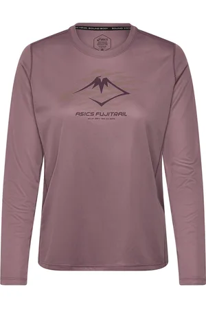Asics Fujitrail Logo Ls Top Purple