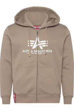 Alpha Industries Basic Zip Hoody Beige