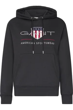 GANT Archive Shield Hoodie Black