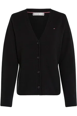 Tommy Hilfiger Soft Wool V-Nk Cardigan Black