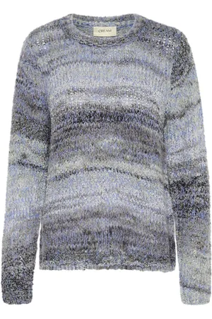 Cream Crlila Knit Pullover Blue