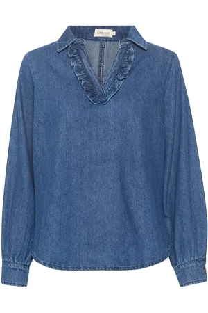 Cream Crgerta Denim Shirt Blue