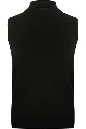 Cream Crvillea Knit Vest Black