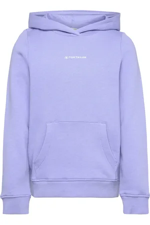 TOM TAILOR Logo Hoodie Purple