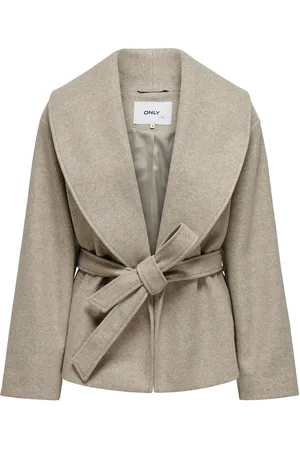 ONLY Onlaugusta Life Short Coat Otw Noos Beige