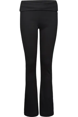 LMTD Nlfkula Bootcut Rib Pant Black