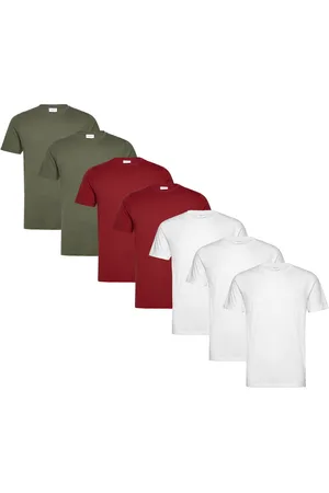 Lindbergh Basic O-Neck Tee S/S 7 Pack Patterned