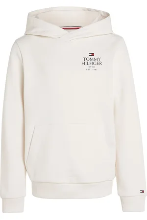 Tommy Hilfiger Th Logo Puff Print Reg Hoodie White