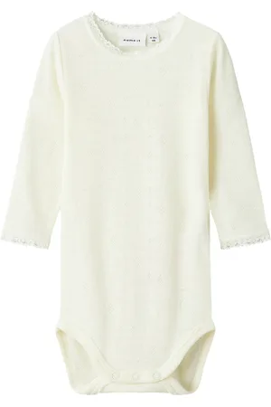 NAME IT Nbfwang Wool Needle Ls Body Solid Noos White