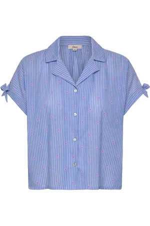 Etam Begonia - Pyjama Shirt Blue