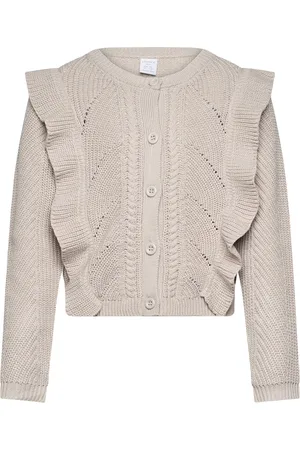 Lindex Cardigan With Flounce Beige