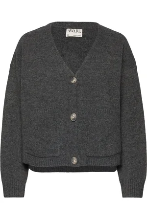 VERO MODA Vmgemma Ls V-Neck Knit Cardigan Vma Noos Grey