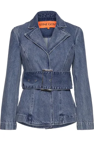 STINE GOYA Belted Tailored Jacket , 2251 Denim Blue