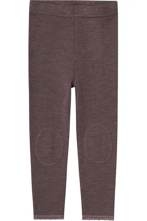 NAME IT Nmfwang Wool Neddle Legging Solid Noos Brown