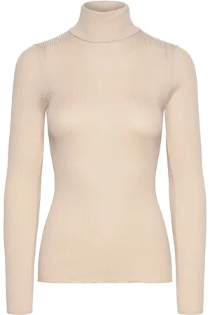 Rosemunde Silk T-Shirt W/ Roller Neck Beige